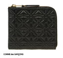 RfM\(COMME des GARCONS)U[RpNgz EMBOSSED LEATHER LINE PATTERN A Leather Wallet ubN SA310EyyΉ_֓z