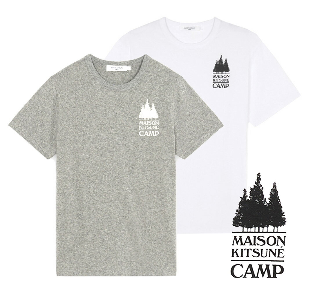 メゾンキツネ Tシャツ メンズ メゾンキツネ（MAISON KITSUNE）Tシャツ メンズ キャンプ ミニ クラシック MINI MK CAMP CLASSIC TEE-SHIRT IM00123KJ0008【あす楽対応_関東】