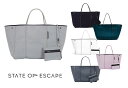 State of Escape(ステイトオブエスケープ)ESCAPE BAG/トートバッグ ポーチ付き/ネオプレンバッグ/マザーズバッグ/エコバッグ/ブラック/グレー/ホワイト【あす楽対応_関東】