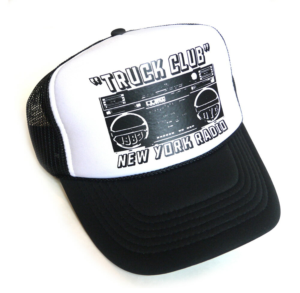 【正規販売店】トラックブランド TruckBrand BOOGIE ロゴメッシュキャップ ラジカセ ロゴハット ブラック×ホワイト