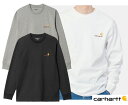 カーハート(Carhartt WIP)長袖Tシャツ ロンT アメリカンスクリプト オーガニックコットン メンズ クルーネック L/S American Script T-Shirt I029955