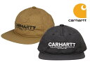 カーハート(Carhartt WIP)ロゴキャップ ナイロンキルティング マデラキャップ 帽子 Madera Cap ブラック ブラウン I030935