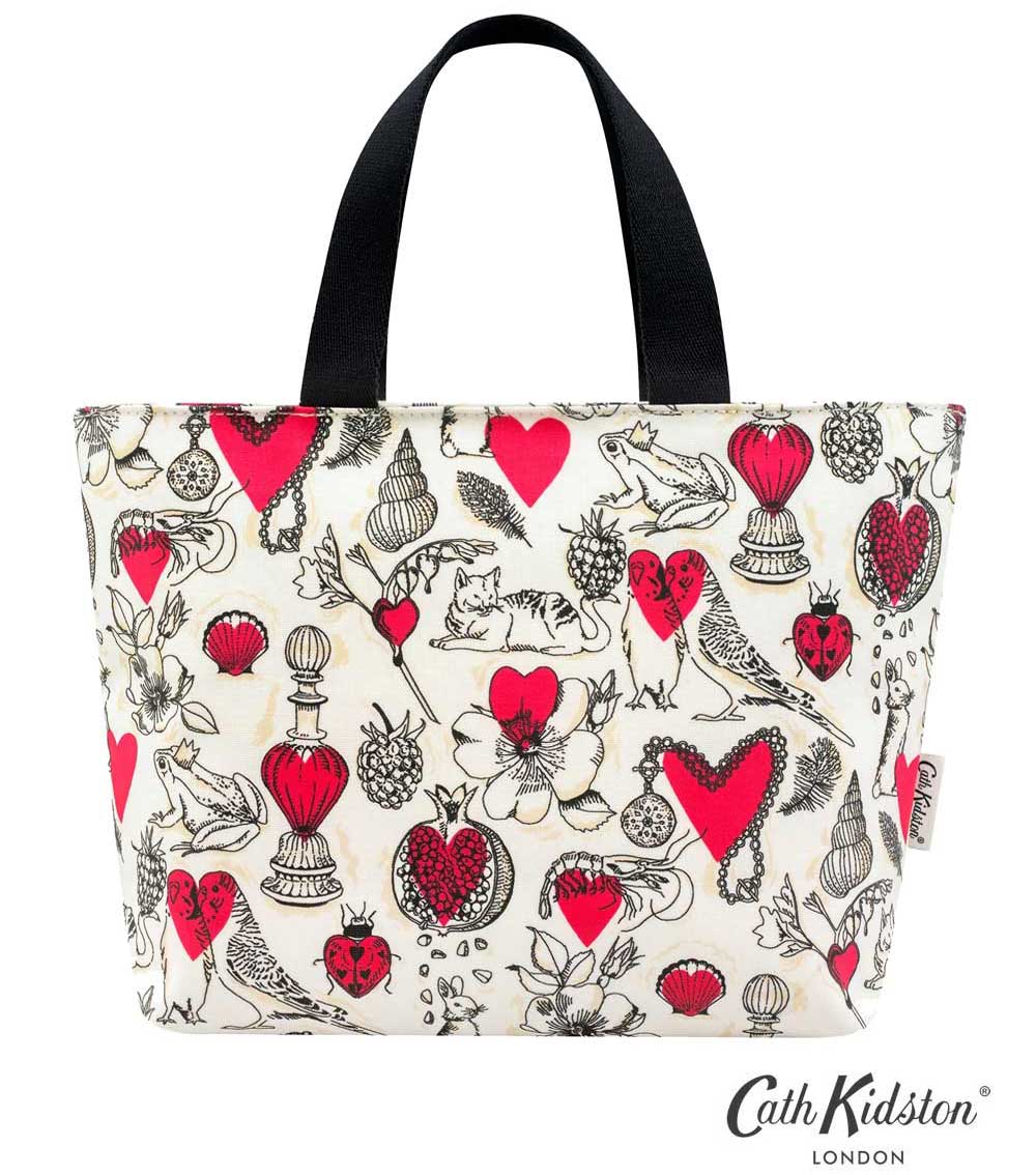 キャスキッドソン（Cath Kidston）ランチトートバッグ お弁当箱用クーラーバッグ 保冷バッグ 弁当入れ Shape My Heart Insulated Lunch Tote