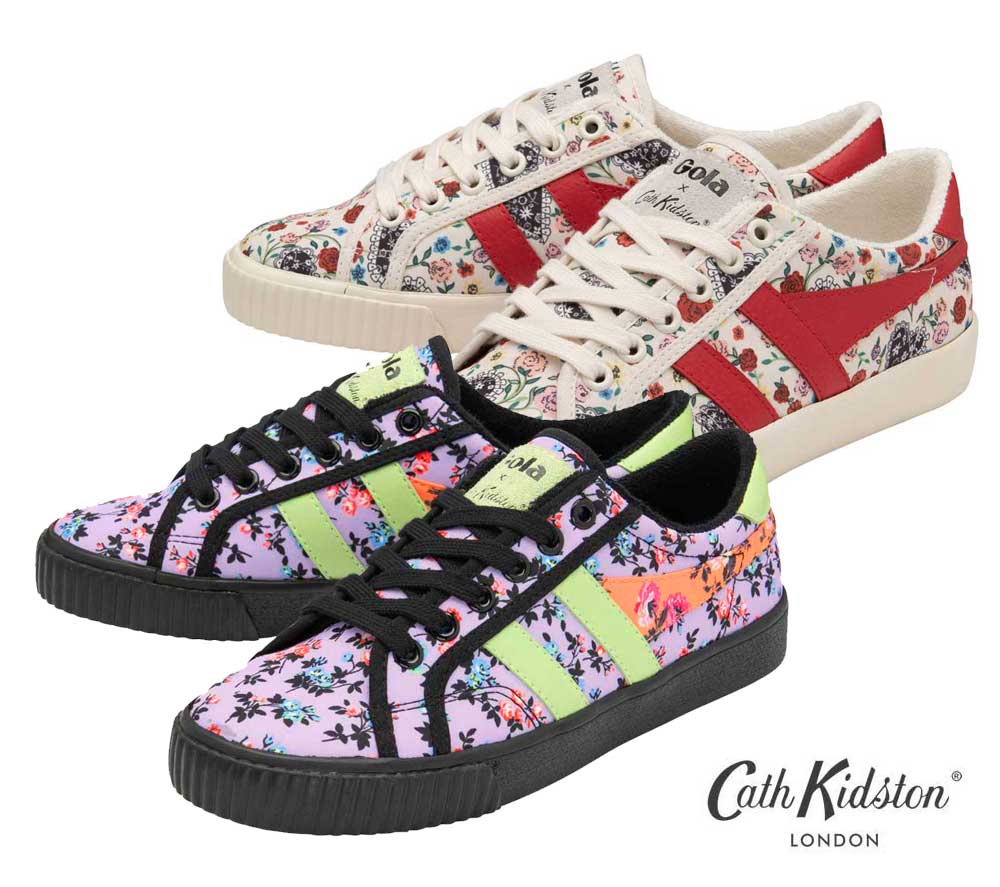 キャスキッドソン（Cath Kidston）Gola x Cath Kidston ゴーラコラボスニーカー フラワー柄 靴 シューズ Tennis Mark Cox Trainers