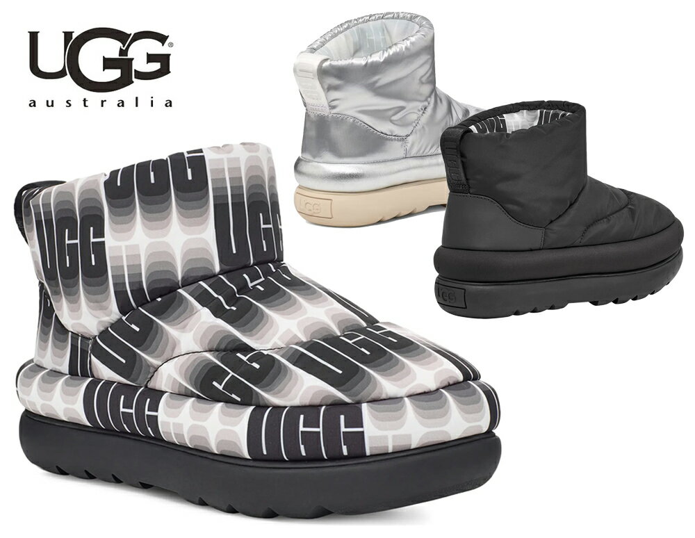 UGG（アグ）撥水加工ブーツ クラシック マキシ ウェーブレングス ミニ スノーブーツ W CLASSIC MAXI WAVELENGTH MINI W CLASSIC MAXI M..