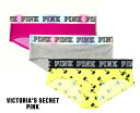 【2023年新作】ヴィクトリアシークレットPINK（VictoriasSecretPINK）ショーツ ロゴ入り パンツ 下着 インナー レディース Logo Hipster Panty イエロー ピンク グレー【あす楽対応_関東】