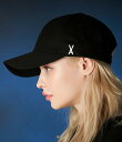 VARZAR バザールキャップ 韓国ブランド CAP 紫外線対策帽子 ブラック Stud logo over fit ball cap black 496