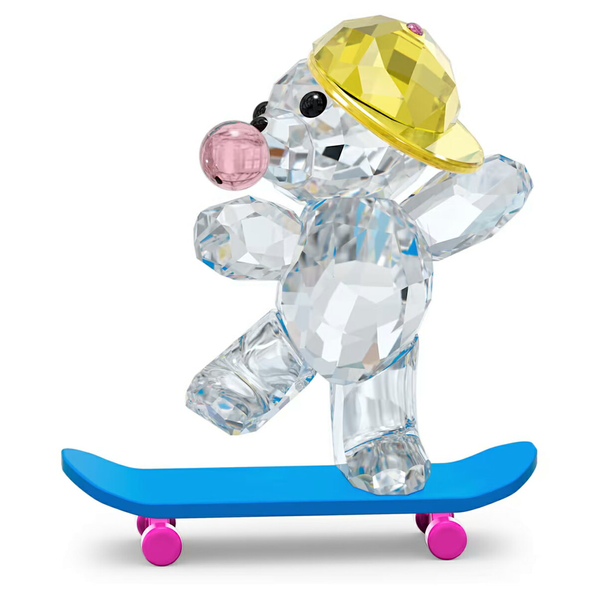 スワロフスキー（SWAROVSKI）クリスベア スケボKrisベア Skaterbear/クリスタルオブジェ/スケーターベア スケートボード/スワロフスキー社製置物 5619208