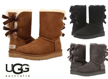 【撥水仕様】UGG（アグ）Bailey Bow II ムートンブーツ/レディースベイリーボウ2/リボン付きシープスキンブーツ【あす楽対応_関東】