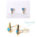 Chibi Jewels（チビジュエルズ）ターコイズ トライアングルピアス/三角ピアス/Turquoise Triangle Stud Earrings/E186