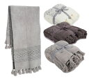 ベアフットドリームス(Barefoot Dreams)Luxe Cozychicシングルサイズブランケット/フリンジ付き毛布/CozyChic Luxe Casa Throw【あす楽対応_関東】