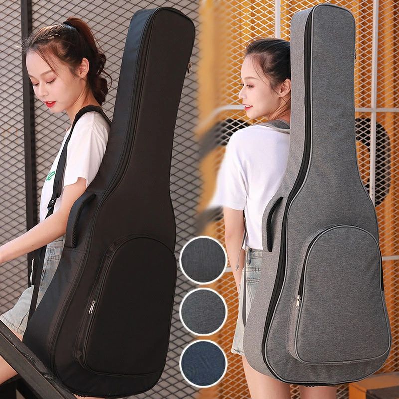 ギフト ギターバッグ クラシック ギターケース アコギ エレキ リュック型 手提げ 楽器 アクセサリー セミハードケース ケース オックスフォード 無地 ギグバ...