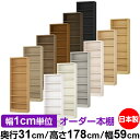 日本製 本棚 F★★★★ 低ホルムアルデヒド オーダー本棚 収納 棚 書棚 ラック サイズオーダー 大容量 【送料無料】オーダーマルチラック 奥行31cm 高さ178cm 幅59cm【標準タイプ】(3)