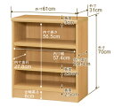 オーダー 本棚 収納 棚 書棚 ラック サイズオーダー 大容量 【送料無料】オーダーマルチラック 奥行31cm 高さ70cm 幅61cm【耐荷重 タフタイプ】【オーダー本棚 本収納 シンプル 頑丈 棚 書庫 ラック オープンラック シェルフ 雑誌 書類 収納】 2