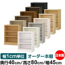 オーダー 本棚 収納 棚 書棚 ラック サイズオーダー 大容量 【送料無料】オーダーマルチラック 奥行40cm 高さ80cm 幅45cm【標準タイプ】【オーダー本棚 本収納 シンプル 頑丈 棚 書庫 ラック オープンラック ファイル 書類 カタログ レコード 収納】