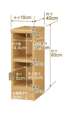 【最大3,500円OFFクーポン！】本棚 オーダー オシャレ 大容量 書棚 オーダーマルチラック 奥行40cm 高さ60cm 幅18cm【耐荷重 タフタイプ】【オーダー本棚 本収納 シンプル 頑丈 棚 書庫 ラック オープンラック ファイル 書類 カタログ レコード 収納】