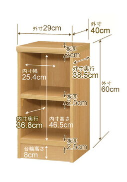 オーダー 本棚 収納 棚 書棚 ラック サイズオーダー 大容量 オーダーマルチラック 奥行40cm 高さ60cm 幅29cm【耐荷重 タフタイプ】【オーダー本棚 本収納 シンプル 頑丈 棚 書庫 ラック オープンラック ファイル 書類 カタログ レコード 収納】