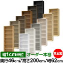 オーダー 本棚 収納 棚 書棚 ラック サイズオーダー 奥深 大容量 【送料無料】オーダーマルチラック 奥行46cm 高さ200cm 幅62cm【標準タイプ】【オーダー本棚 本収納 シンプル 頑丈 棚 大量 多目的棚 ラック オープンラック 大型 書籍 収納】