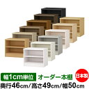日本製 本棚 F★★★★ 低ホルムアルデヒド オーダー本棚 収納 棚 書棚 ラック サイズオーダー 奥深 大容量 オーダーマルチラック 奥行46cm 高さ49cm 幅50cm【標準タイプ】【オーダー本棚 本収納 シンプル 頑丈 棚 大量 多目的棚 ラック オープンラック 大型 書籍 収納】