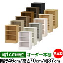 日本製 本棚 F★★★★ 低ホルムアルデヒド オーダー本棚 収納 棚 書棚 ラック サイズオーダー 奥深 大容量 オーダーマルチラック 奥行46cm 高さ70cm 幅37cm【標準タイプ】【オーダー本棚 本収納 シンプル 頑丈 棚 大量 多目的棚 ラック オープンラック 大型 書籍 収納】