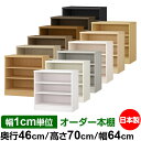 オーダー 本棚 収納 棚 書棚 ラック サイズオーダー 奥深 大容量 【送料無料】オーダーマルチラック 奥行46cm 高さ70cm 幅64cm【標準タイプ】【オーダー本棚 本収納 シンプル 頑丈 棚 大量 多目的棚 ラック オープンラック 大型 書籍 収納】