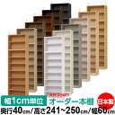 天井 つっぱり オーダー 本棚 収納 棚 書棚 ラック サイズオーダー 書棚 天井 突っ張り 【送料無料】天井つっぱり オーダーラック 奥行40cm 高さ241...