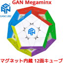 GANCUBE GAN Megaminx M ガン メガミンクス ステッカーレス 12面キューブ 磁石 内蔵 ガンキューブ マグネット 磁気 スピードキューブ ルービックキューブ 立体パズル キューブ 競技 向け 用