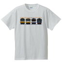 能登応援グッズ のと鉄道公認 「front4」柄 横 Tシャ