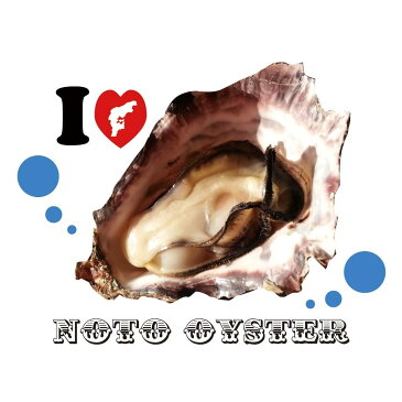 北陸ご当地グッズ 石川県能登 「I LOVE OYSTER」 能登牡蛎　柄 マグカップ 陶器 男女兼用 おもしろ ホワイト