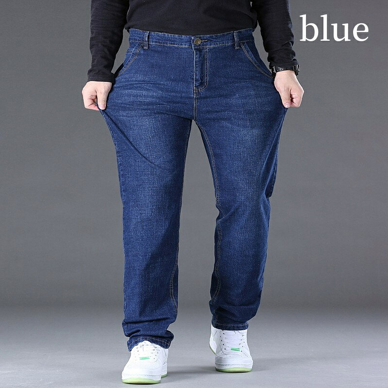 デニム ワイド パンツ メンズ スキニー バギー デニムパンツ 伸縮性 ストレッチ ア...