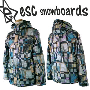 【スノーボード ウェア/ ジャケット】 13-14モデル esc(イーエスシー) スキー スノボ ウェア ▼ジャケット メンズ/レディース/ユニセックス（男女兼用） ESW3301 conposite BLUE 柄