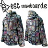 【スノーボード ウェア/ ジャケット】 13-14モデル esc(イーエスシー) スキー スノ...