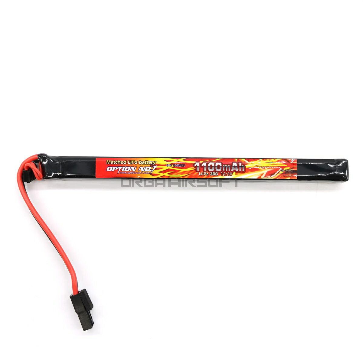 Option No1製 Lipo 30C 11.1v 1100mAh AK用 電動ガン バッテリー サバゲー エアガン