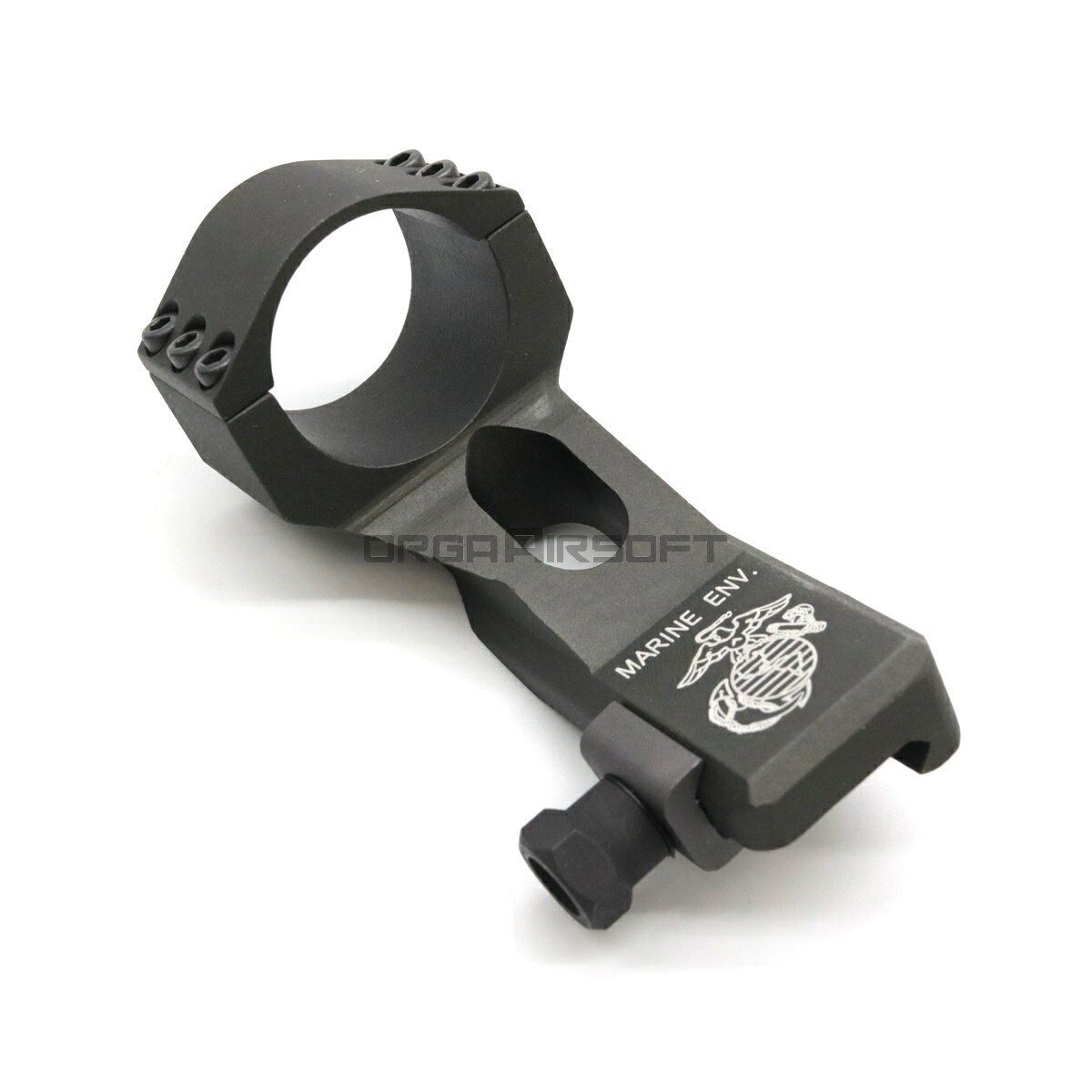 オルガエアソフト楽天市場店のG&P 30mmリフレックスエクステンションドットサイトマウント マリーン刻印入り サバゲー｜アングル3