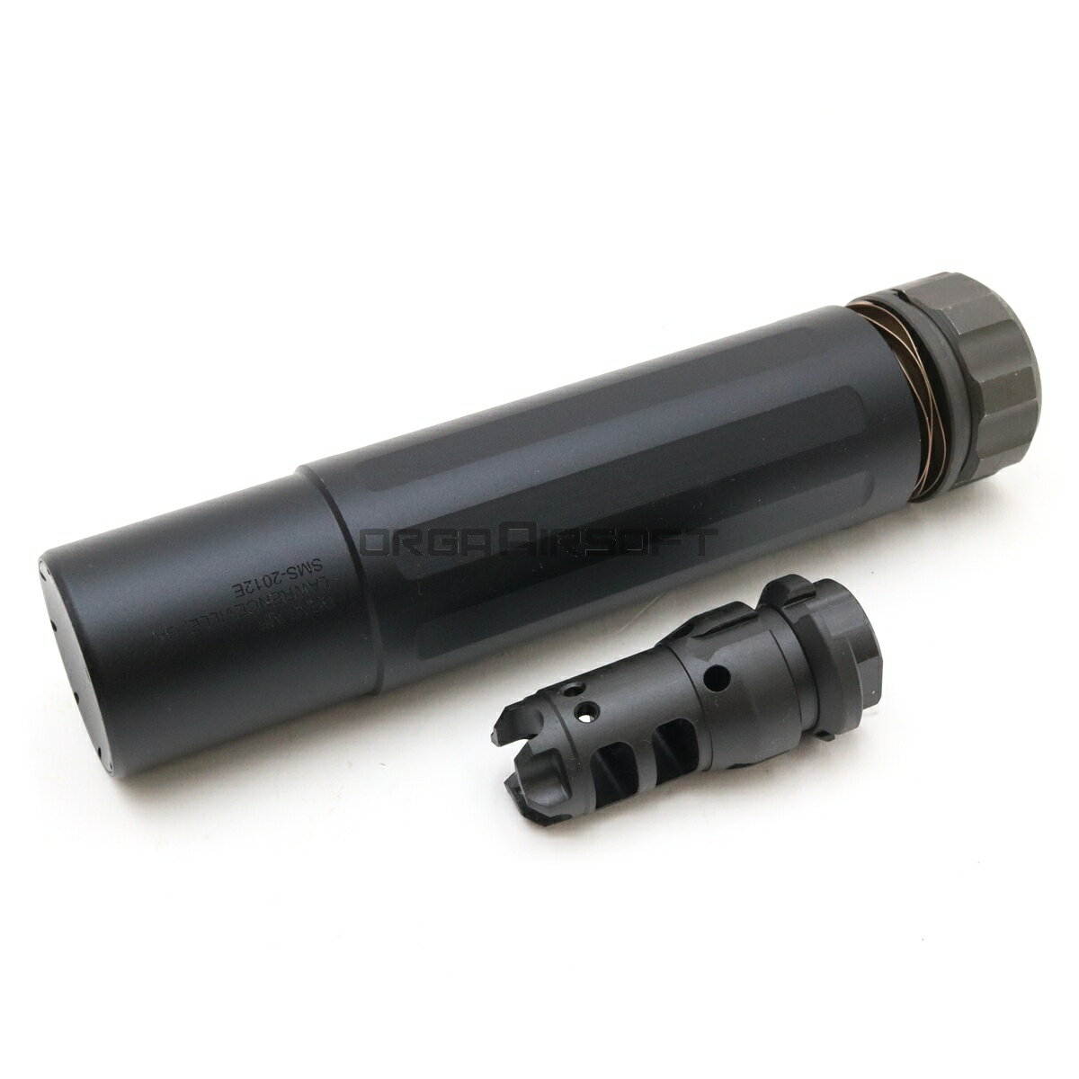 ＼エントリーでポイント10倍／【3月4日20時〜3月11日1時59分まで】IRON AIRSOFT DEAD AIR SANDMAN-S MILサイレンサー アルマイト + LANTAC Dragon Wolfmanハイダー セット BK アイアンエアソフト サプレッサー サバゲー