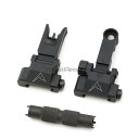 IRON AIRSOFT RAINIER ARMSタイプ フォールディングサイトセット アイアンエアソフト アイアンサイトセット サバゲー