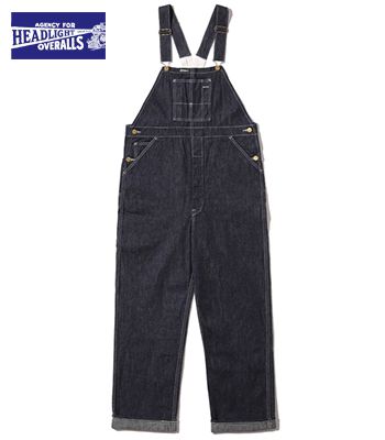 HEAD LIGHT ヘッドライト 9.5oz.デニム|サスペンダーバック|オーバーオール『9.5oz. SPECIAL WEAVE DENIM SUSPENDER BACK OVERALLS』【アメカジ・ワーク】HD42255(Work pants)