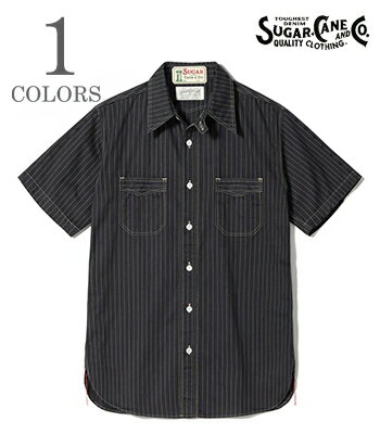 SUGAR CANE FICTION ROMANCE シュガーケーン 半袖|ウォバッシュストライプ|ワークシャツ『8.5oz. WABASH STRIPE WORK SHIRT』SC39702