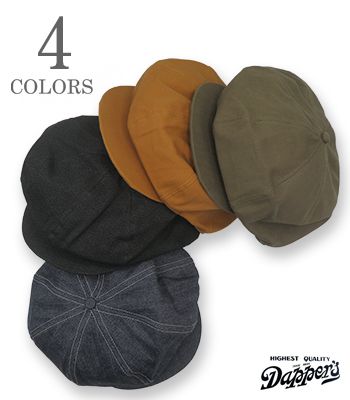 Dapper's ダッパーズ デニム|コバート|ダック|キャスケット『MW Type GM Casquette With Small Top Button』【アメカジ・ワーク】1886