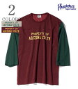 PHERROW 039 S フェローズ 七分袖 コットン レーヨン フットボールTシャツ『ARIZONA STATE FOOTBALL TEE』【アメカジ カレッジ】24S-PFBT1