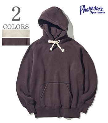 PHERROW 039 S フェローズ 裏起毛 メランジ プルオーバーパーカー『PULLOVER PARKA』【アメカジ カレッジ】24W-PVSH