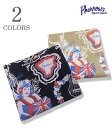 PHERROW'S フェローズ ハワイアンネイビー|バンダナ『HAWAIIAN NAVY BANDANA』【アメカジ・ワーク】25S-HNBANDANA