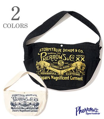 PHERROW'S フェローズ 帆布|ショルダー|ニュースペーパーバッグ『NEWSPAPER BAG』【アメカジ・バッグ】26S-PNB1...