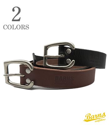 バーンズ BARNS バーンズ 栃木レザー|サマーオイルレザーベルト|BELT『TOCHIGI LEATHER BELT』【アメカジ・ベルト】LE-4113