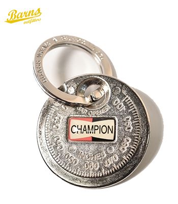 Button Works ボタンワークス キーホルダー|真鍮|プラグギャップゲージ『CHAMPION Spark Plug Key Fob』【アメカジ・ワーク】BW-0113(Keychain)