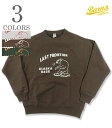BARNS バーンズ 裏毛|アスレチック|クルーネック『Athletic Crew Sweat LAST FRONTIER』【アメカジ・カレッジ】BR-25101