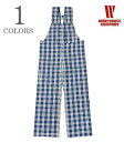 WAREHOUSE ウエアハウス ロープインディゴ|セルヴィッチチェック|オーバーオール『1930'S INDIGO BLUE and WHITE CHECK ...