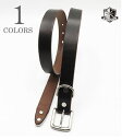 INCEPTION CZvV xYU[|i[xg|5z[wBENDS HAND DYEING LEATHER 25mm NARROW BELTxyAJWExgzIPSDB-03