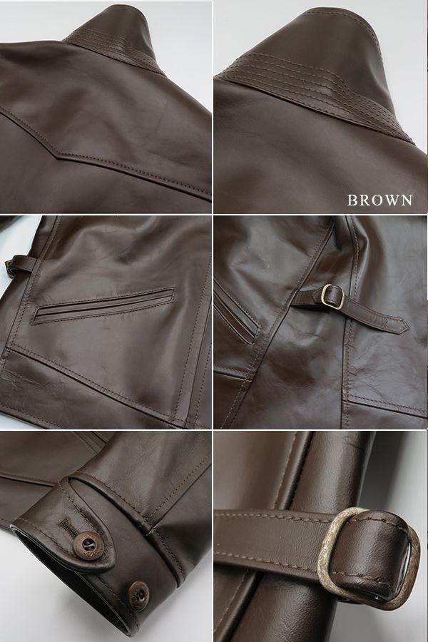 ORGUEILオルゲイユホースレザー|ジッパーコサックジャケット『HorseLeatherCossackJacket』【アメカジ・ワーク】OR-4222