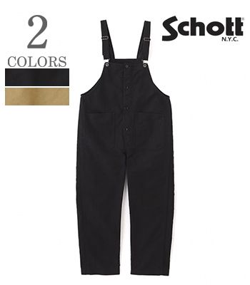 Schott ショット コードクロス|デッキパンツ|オーバーオール『CIVILIAN DECK OVERALL』【アメカジ・ミリタリー】782-4210008